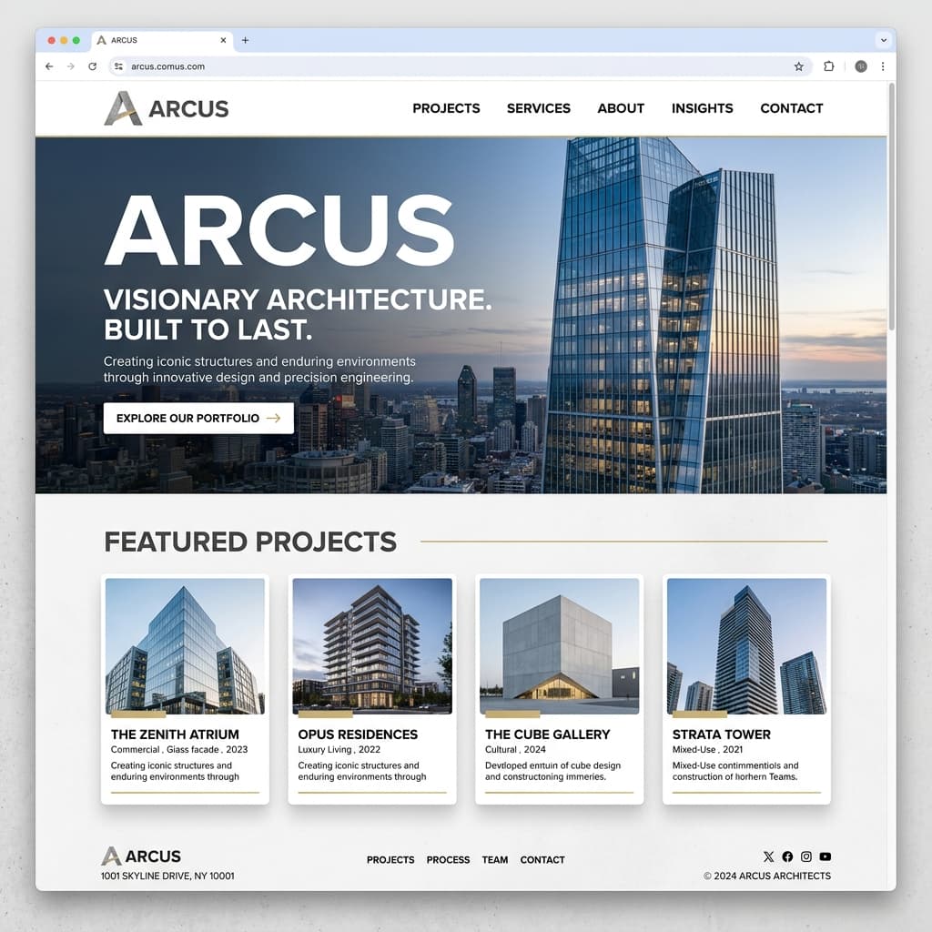 Arquitectura Comercial: ejemplo visual de Captación inmobiliaria creado para mejorar Leads cualificados en 9 días